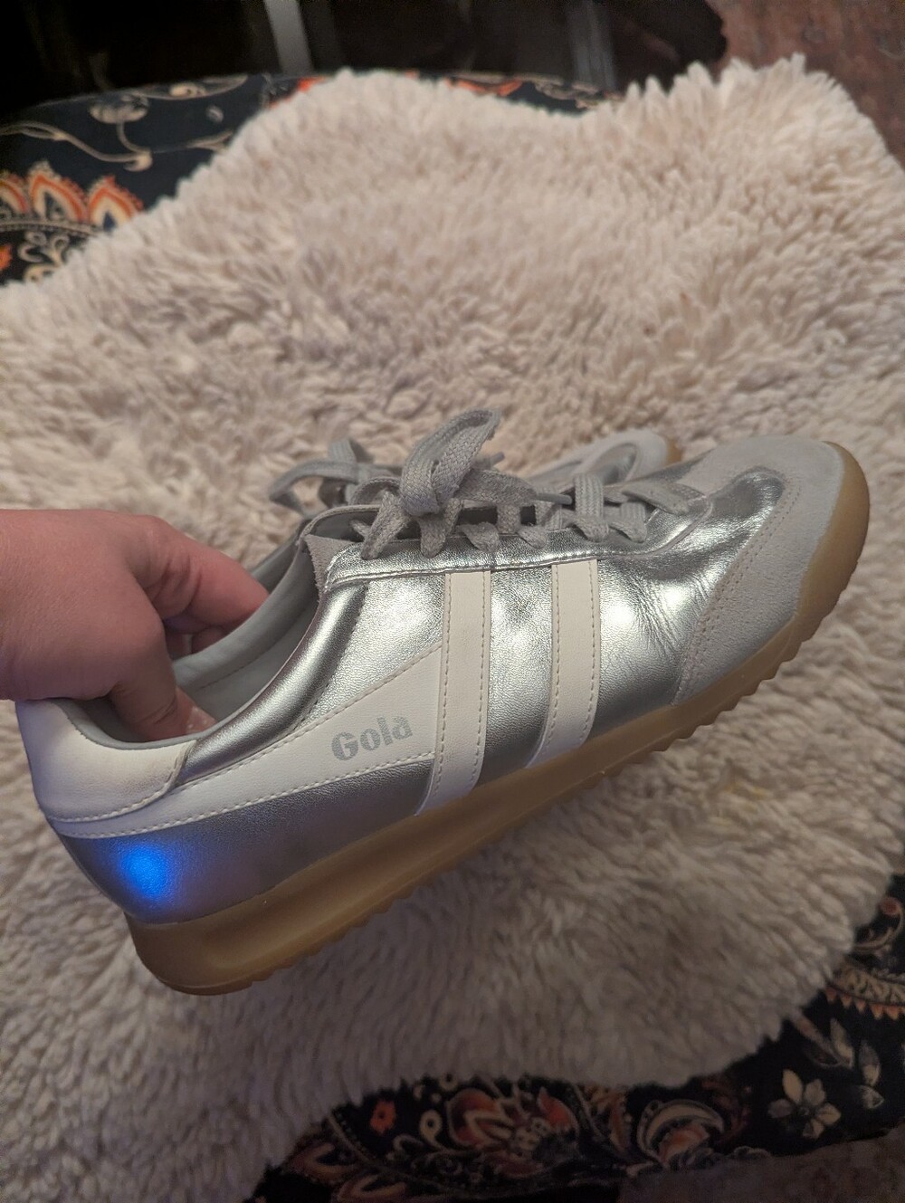 Gola Silver Torpedo Sneakers - Picture 3 of 7